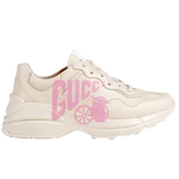 Gucci Rhyton Sneakers / Trainers Beige / Cream / Pink
